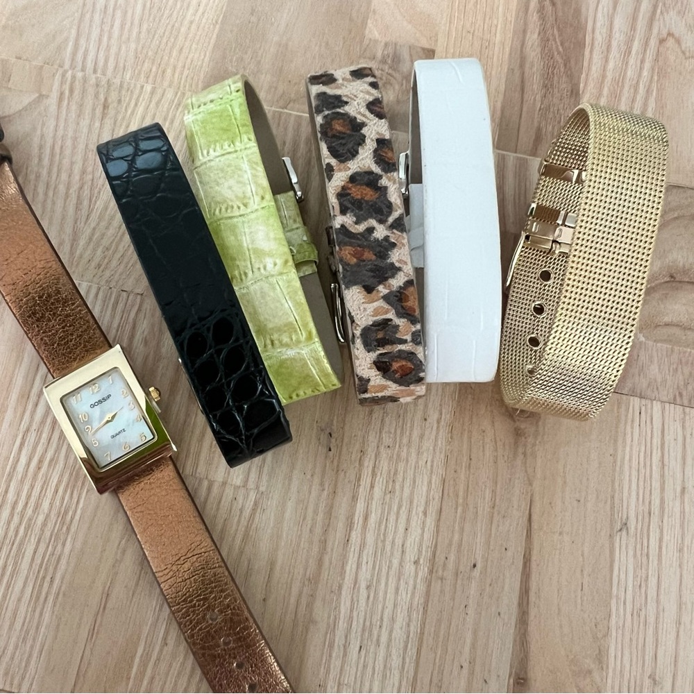 Gossip ladies fashion watch and strap set NEW BATTERY